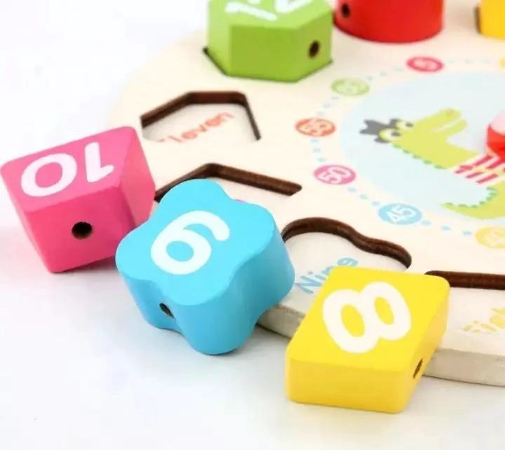 CUBO DIDACTICO DE MADERA CON BLOQUES PARA APRENDIZAJE INFANTIL - 6