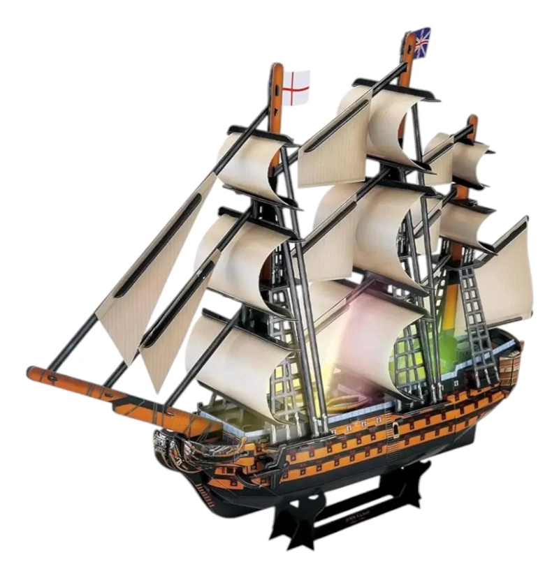 ROMPECABEZAS 3D BARCO PIRATA PARA CONSTRUCCION CREATIVA - 1
