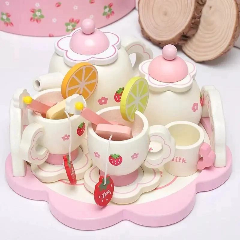 JUEGO DIDACTICO DE TE  DE MADERA PARA NIÑOS CON ACCESORIOS - 5