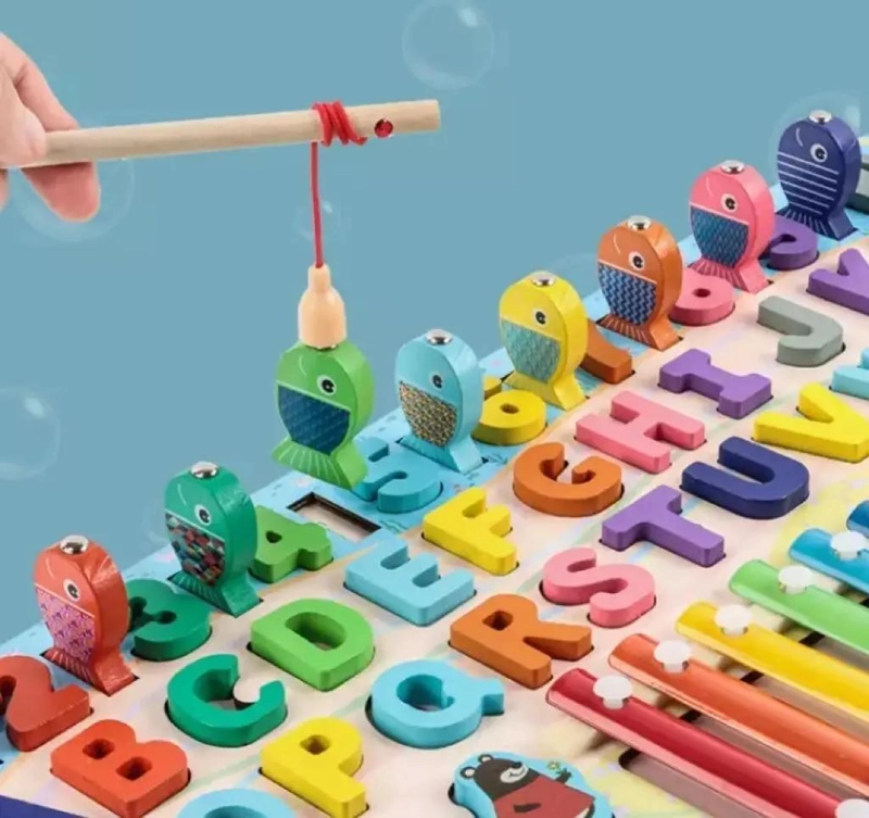 PUZZLE 3D MAGNE TICO DE MADERA PARA NIÑOS - 8