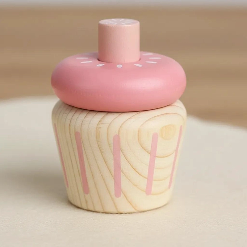 EXHIBIDOR DIDACTICO DE POSTRES Y PASTELES DE MADERA - 4