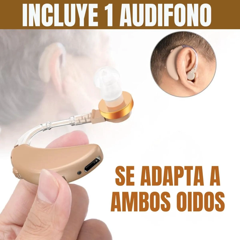 AUDIFONOS AMPLIFICADORES RECARGABLES E INALAMBRICOS PARA ADULTOS - 2