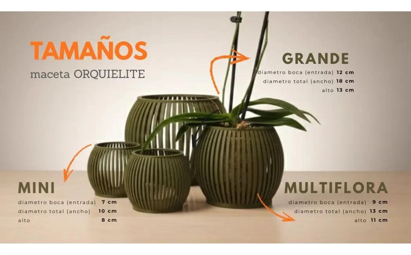 MACETA ZEN PARA ORQUIDEAS CON DRENAJE EFICIENTE - 9