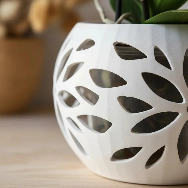 MACETA PARA ORQUIDEAS GRANDES 18 CM CON DISEÑO VENTILADO - 4