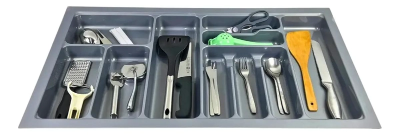 ORGANIZADOR DE CUBIERTOS DE PLASTICO PARA CAJON DE 900MM - 3