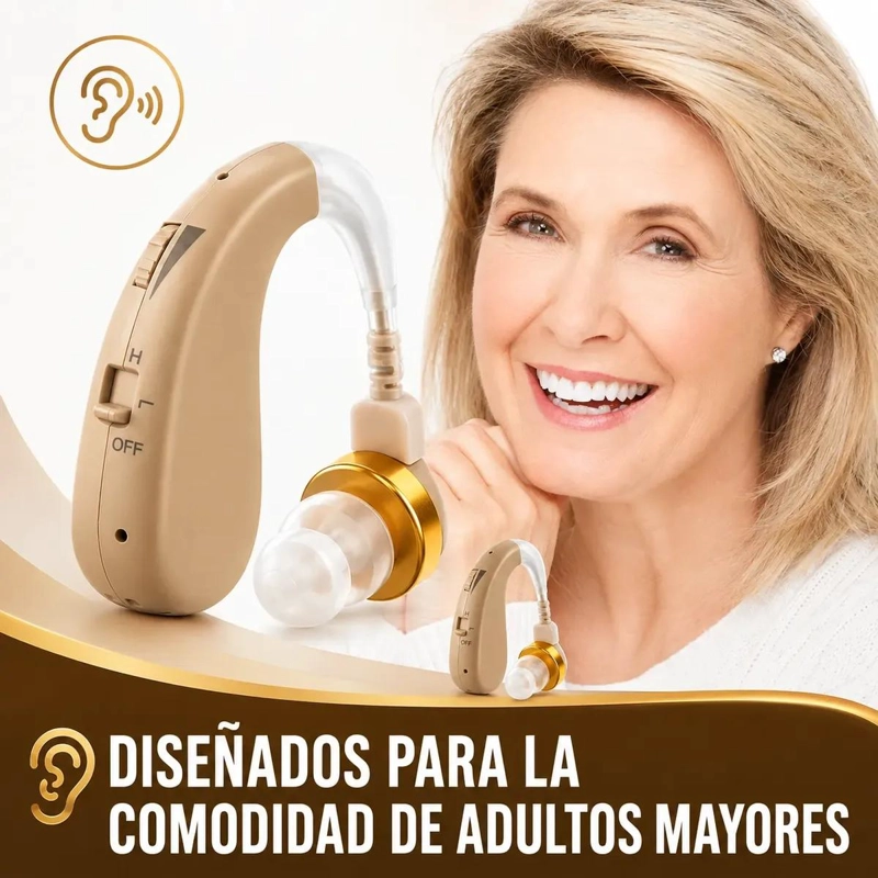 AUDIFONOS AMPLIFICADORES DE SONIDO RECARGABLES E INALAMBRICOS - 5