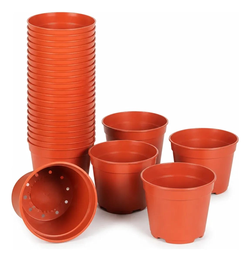 PACK DE 50 MACETAS PLASTICAS PARA PLANTULAS Y CULTIVOS - 6