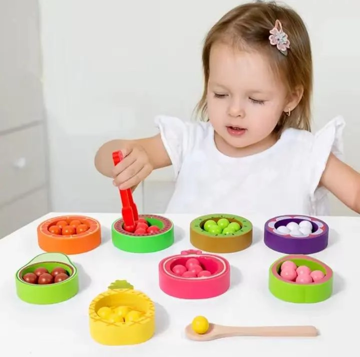 SET DE JUGUETES DE FRUTAS Y VERDURAS DE MADERA PARA NIÑOS - 5