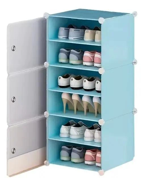 ORGANIZADOR DE ZAPATOS DE 6 MODULOS PARA DORMITORIO Y BAÑO - 1
