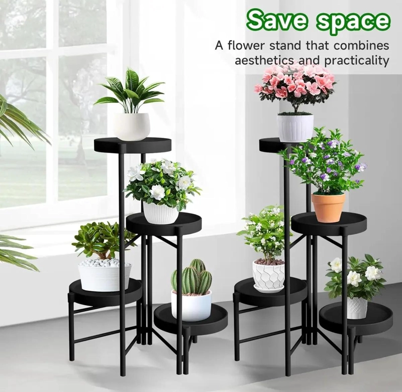 SOPORTE ORGANIZADOR DESMONTABLE PARA MACETAS DE METAL - 9