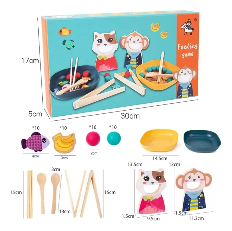 JUGUETE DIDACTICO DE MADERA PARA MOTRICIDAD FINA INFANTIL - 9