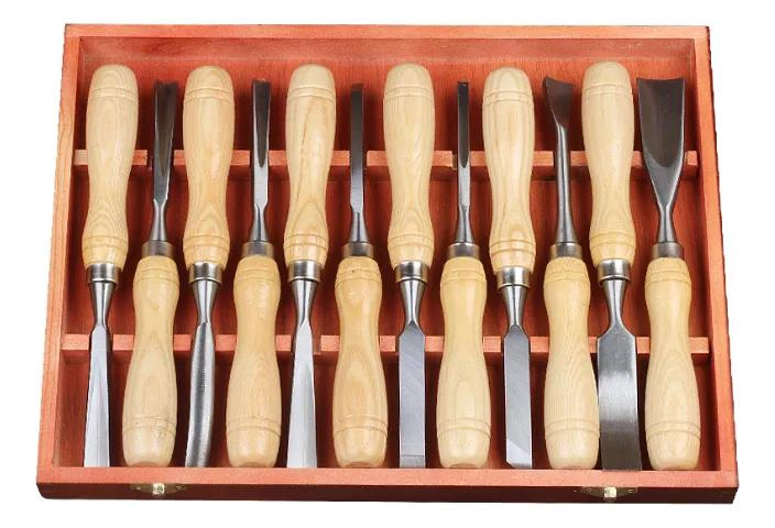 SET DE 12 GUBIAS PARA TALLADO DE MADERA CON CAJA DE ALMACENAMIENTO - 8