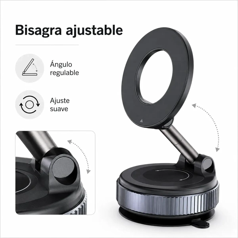 SOPORTE MAGNE TICO UNIVERSAL PARA CELULARES EN VEHICULOS - 4