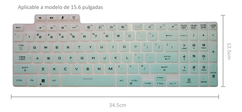 CUBIERTA DE TECLADO PARA PROTECCION DE POLVO Y HUMEDAD - 2