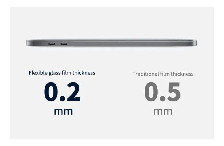 PROTECTOR DE PANTALLA DE VIDRIO FLEXIBLE PARA MACBOOK PRO 13 PULGADAS - 2
