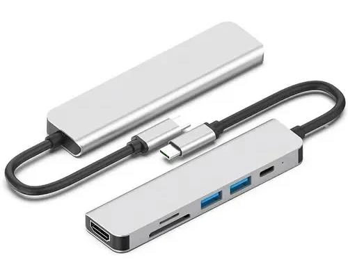 ADAPTADOR USB TIPO C 6 EN 1 PARA WINDOWS Y MACBOOK - 8