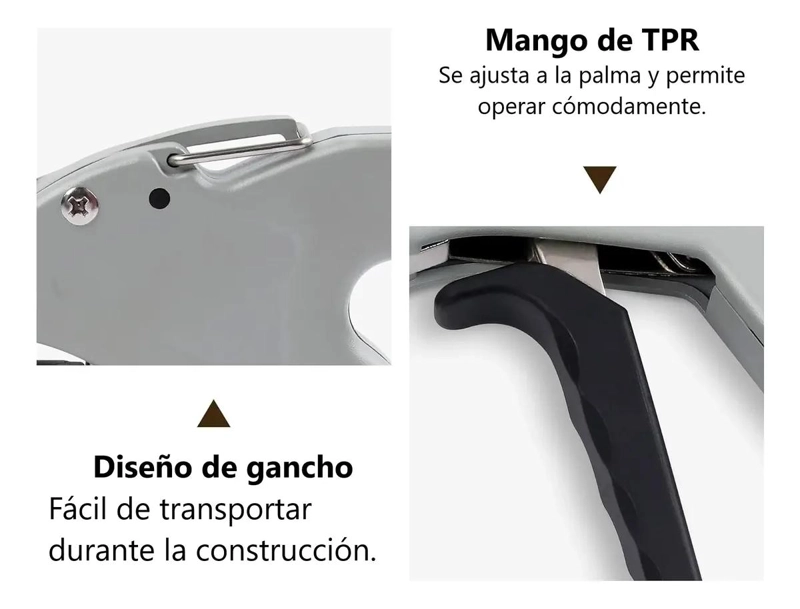 PISTOLA ALICATE PARA AMARRAS METALICAS CON 100 AMARRAS - 10
