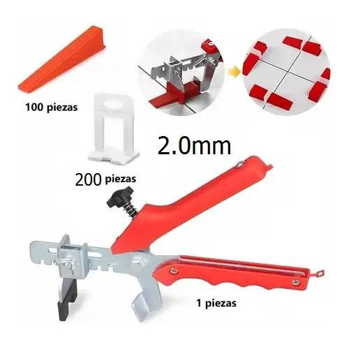 SET NIVELADORES CERAMICOS 100 CUÑAS Y 300 CLIPS - 2
