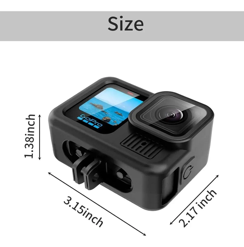 FUNDA DE SILICONA PROTECTORA PARA CAMARA DE ACCION GOPRO HERO 13 Y ANALOGOS - 1