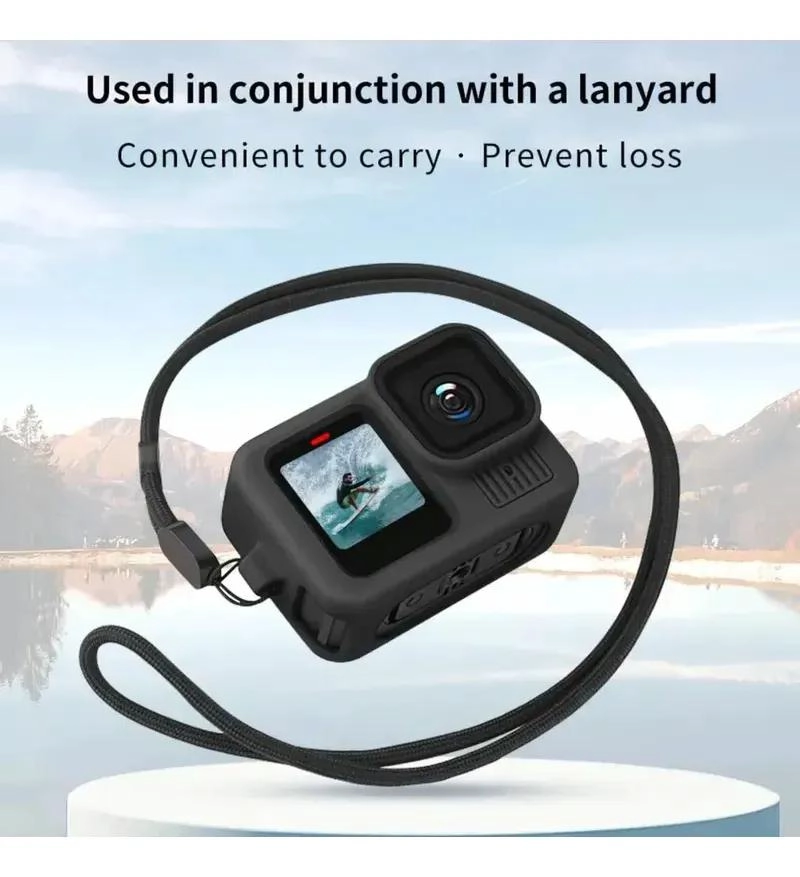 FUNDA DE SILICONA PROTECTORA PARA CAMARA DE ACCION GOPRO HERO 13 Y ANALOGOS - 2