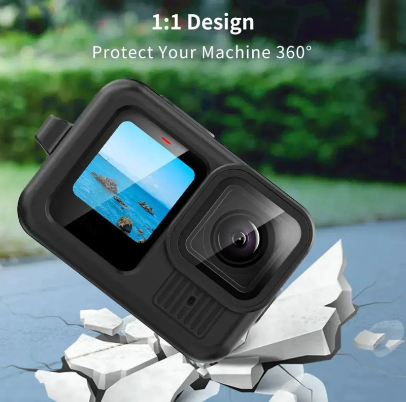 FUNDA DE SILICONA PROTECTORA PARA CAMARA DE ACCION GOPRO HERO 13 Y ANALOGOS - 3