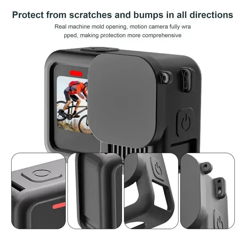 FUNDA DE SILICONA PROTECTORA PARA CAMARA DE ACCION GOPRO HERO 13 Y ANALOGOS - 5