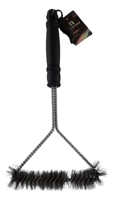 CEPILLO TRIANGULAR DE ACERO INOXIDABLE PARA PARRILLA - 1