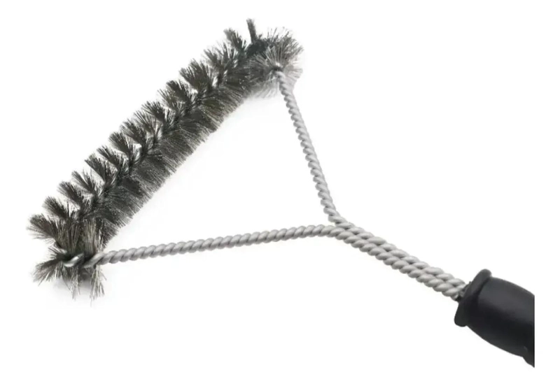 CEPILLO TRIANGULAR DE ACERO INOXIDABLE PARA PARRILLA - 4