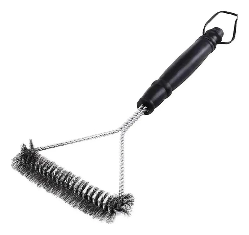 CEPILLO TRIANGULAR DE ACERO INOXIDABLE PARA PARRILLA - 5