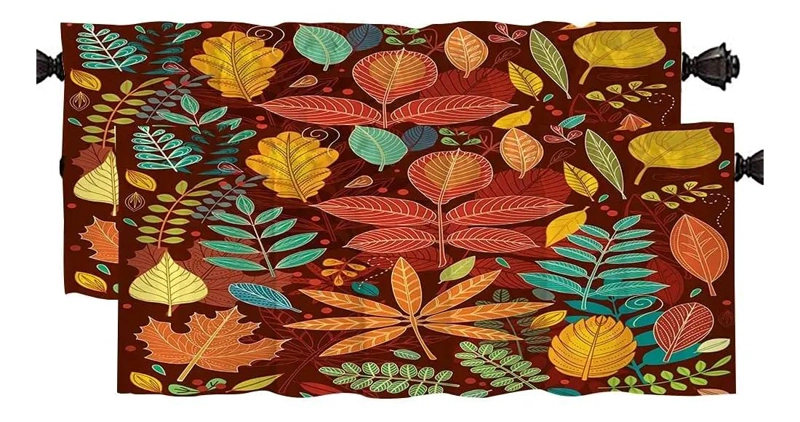 CENEFAS DE OTOÑO PARA VENTANAS Y BAÑO EN PAQUETE DE 2 - 6