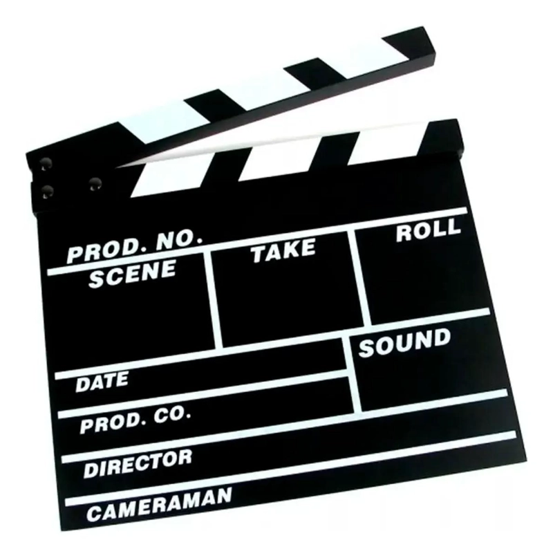 CLAQUETA DE CINE PARA PRODUCCIONES Y TEATRO 30X26 CM - 1