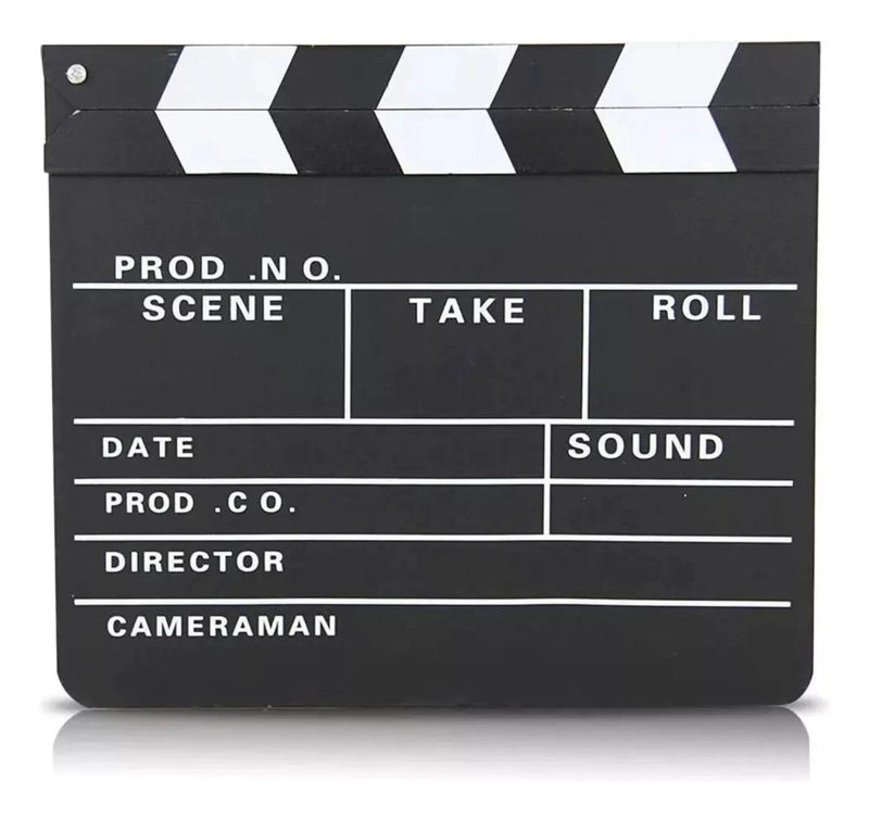 CLAQUETA DE CINE PARA PRODUCCIONES Y TEATRO 30X26 CM - 3