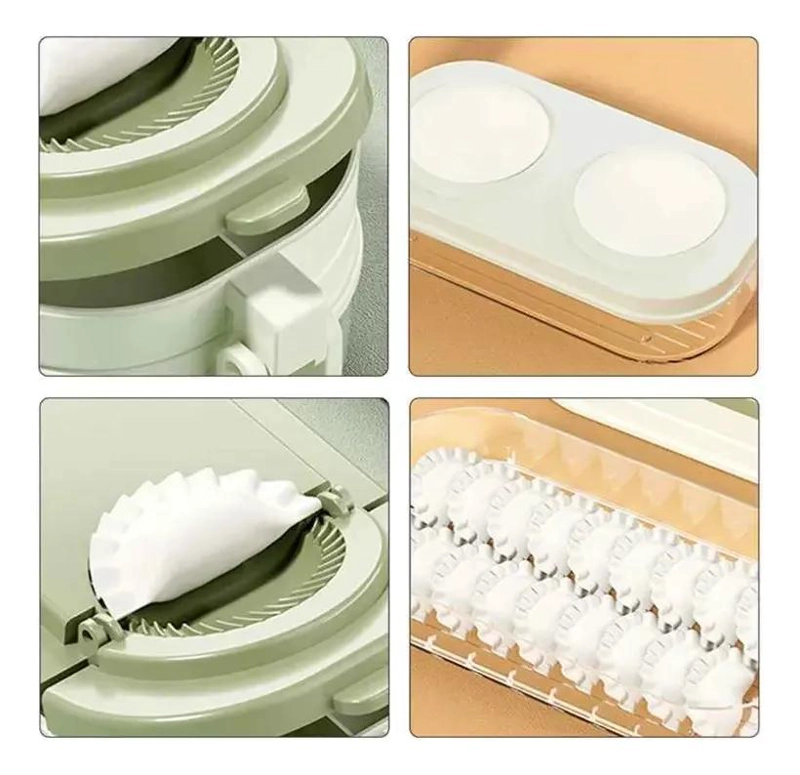 MAQUINA MULTIFUNCIONAL PARA PREPARAR DUMPLINGS Y EMPANADAS VERDE - 5