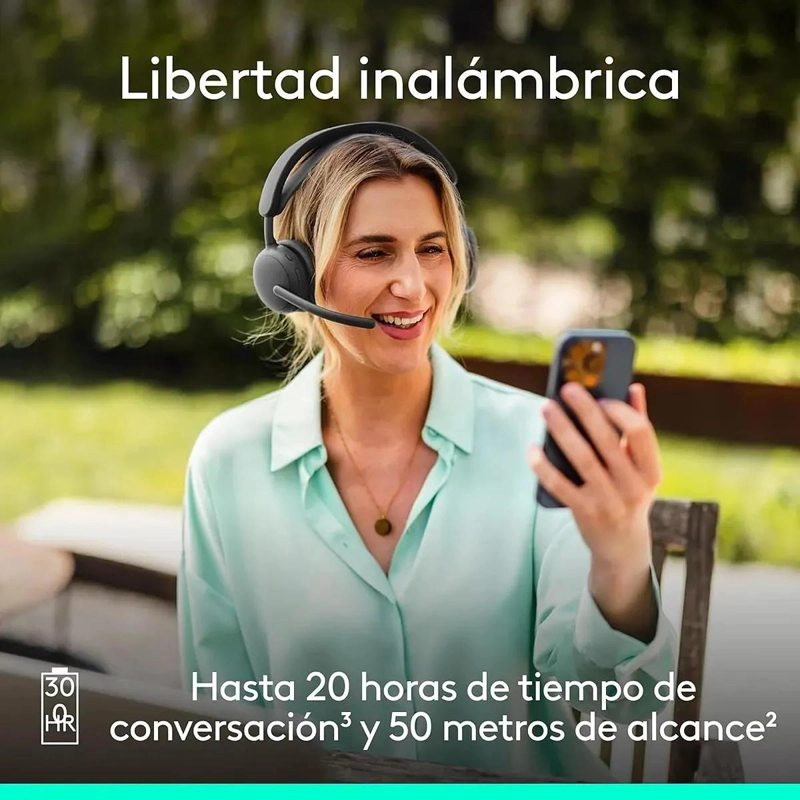 AUDIFONOS INALAMBRICOS CON CANCELACION DE RUIDO Y MICROFONO - 5