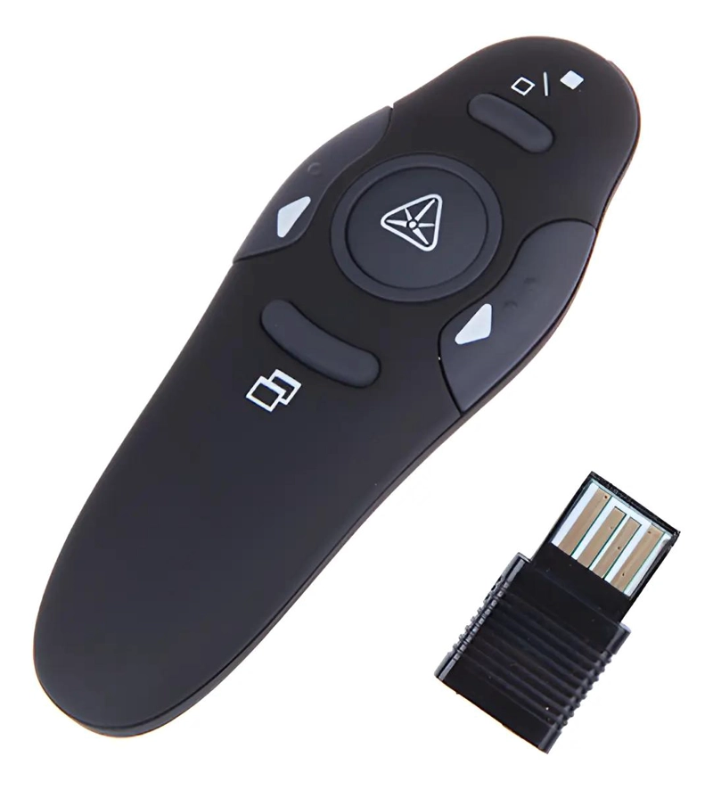PRESENTADOR INALAMBRICO ERGONOMICO CON PUNTERO LASER - 1