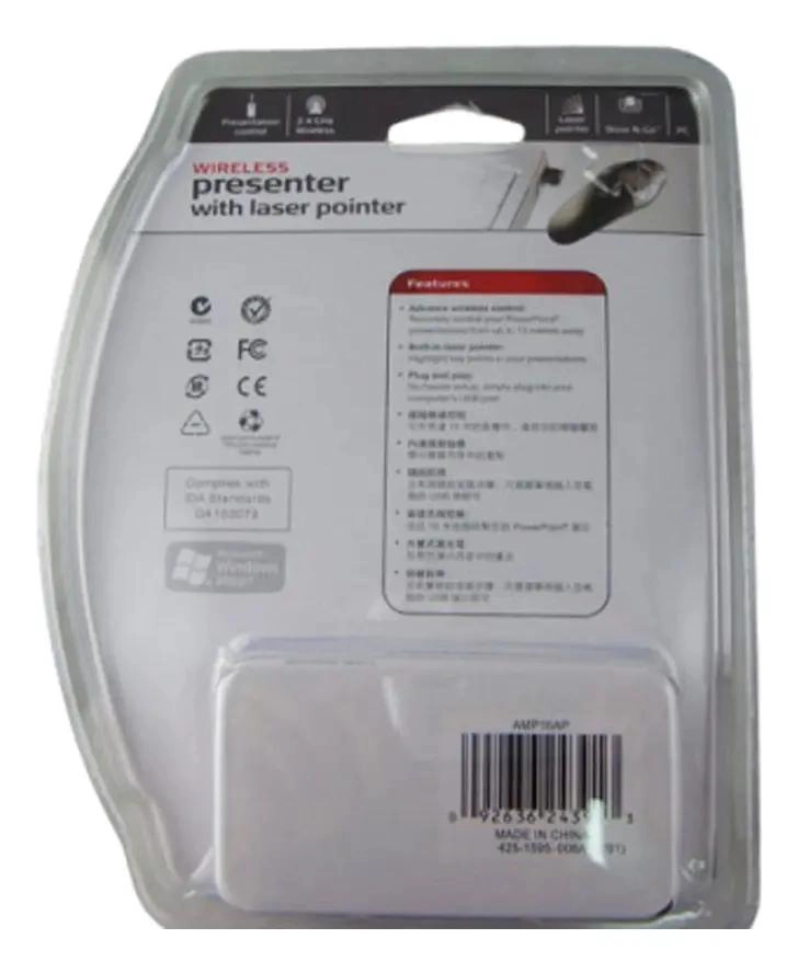 PRESENTADOR INALAMBRICO ERGONOMICO CON PUNTERO LASER - 2