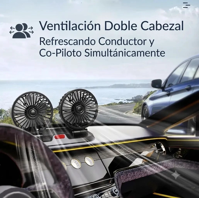 VENTILADOR USB DOBLE CABEZAL GIRATORIO Y PLEGABLE - 9