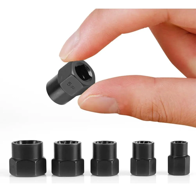 KIT DE HERRAMIENTAS PARA QUITAR TUERCAS Y PERNOS DAÑADOS 10 PIEZAS - 2