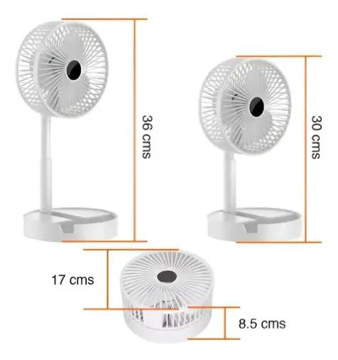VENTILADOR DE ESCRITORIO USB AJUSTABLE Y PLEGABLE - 2