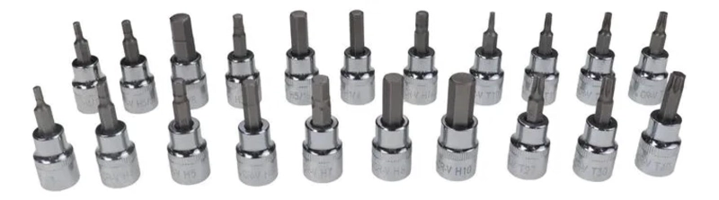 SET CARRACA 3/8 PULGADAS 22 PIEZAS CON DADOS - 3