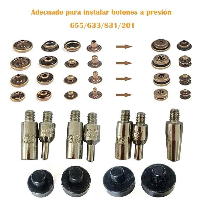 KIT DE REMACHADORA PARA BOTONES METALICOS EN TEXTILES - 2