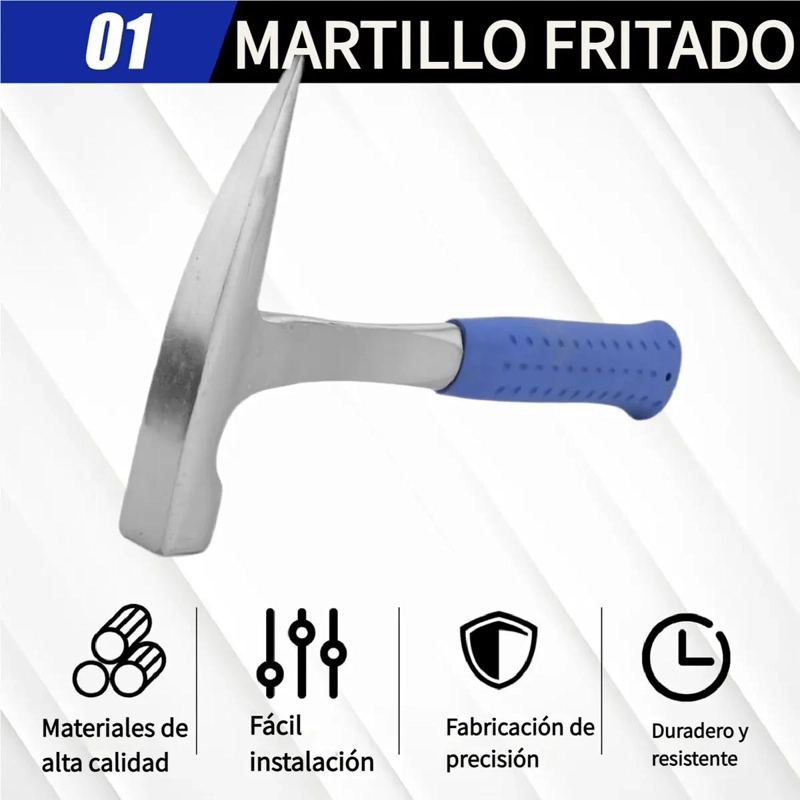 MARTILLO GEOLOGICO DE ACERO CON MANGO ANTIDESLIZANTE PARA EXPLORACION - 4