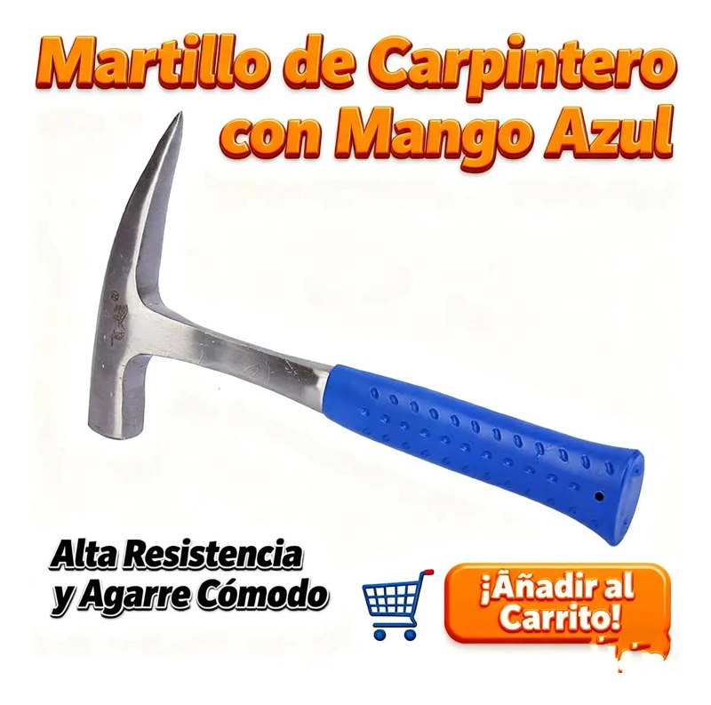 MARTILLO GEOLOGICO DE ACERO CON MANGO ANTIDESLIZANTE PARA EXPLORACION - 6