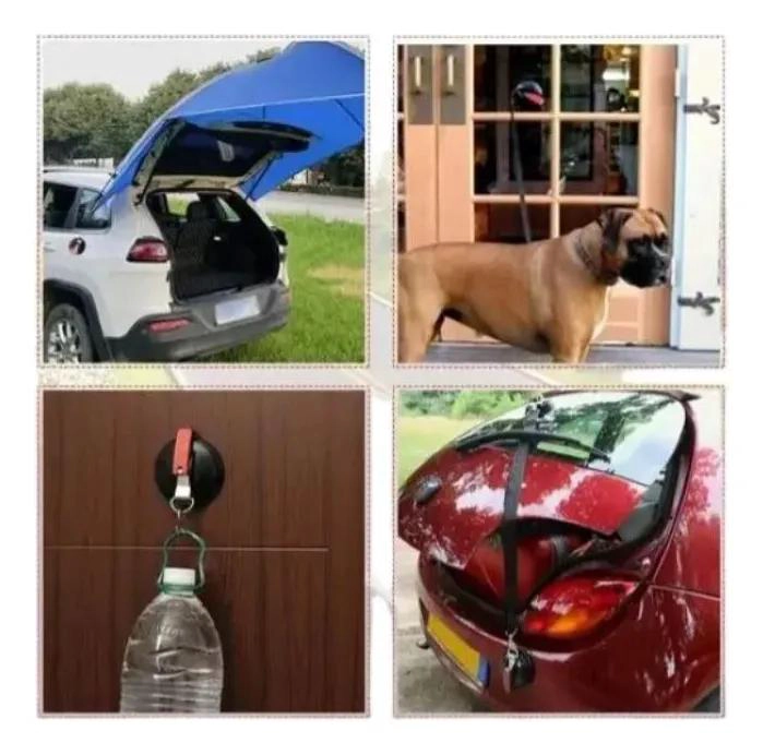 VENTOSAS PORTATILES PARA COLGAR ACCESORIOS EN AUTO Y CARPA - 3