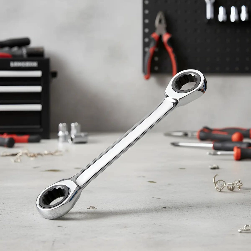 LLAVE DE PUNTA DE CORONA 24MM CON CHICHARRA CROMADA - 4