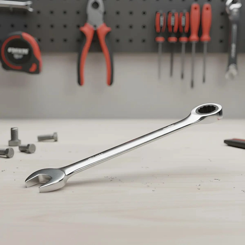 LLAVE DE PUNTA DE CORONA 24MM CON CHICHARRA CROMADA - 5