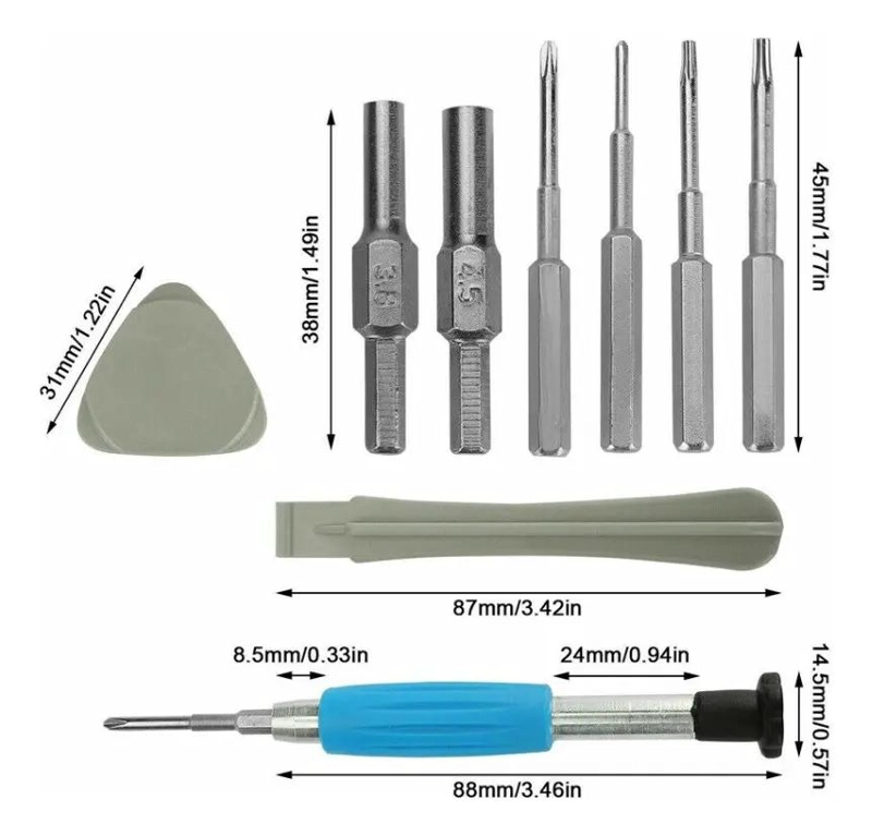 KIT DE DESTORNILLADORES DE PRECISION PARA CONSOLAS DE VIDEOJUEGOS - 8