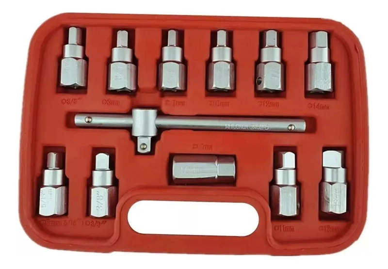 LLAVE ALLEN FIJA DE METAL CROMADO - 2