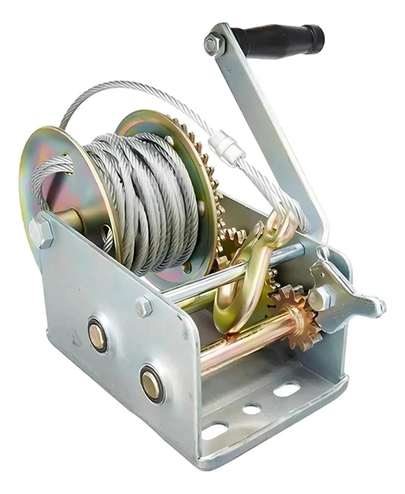WINCHE MANUAL MALACATE MANIVELA 650 KG PARA REMOLQUE - 1