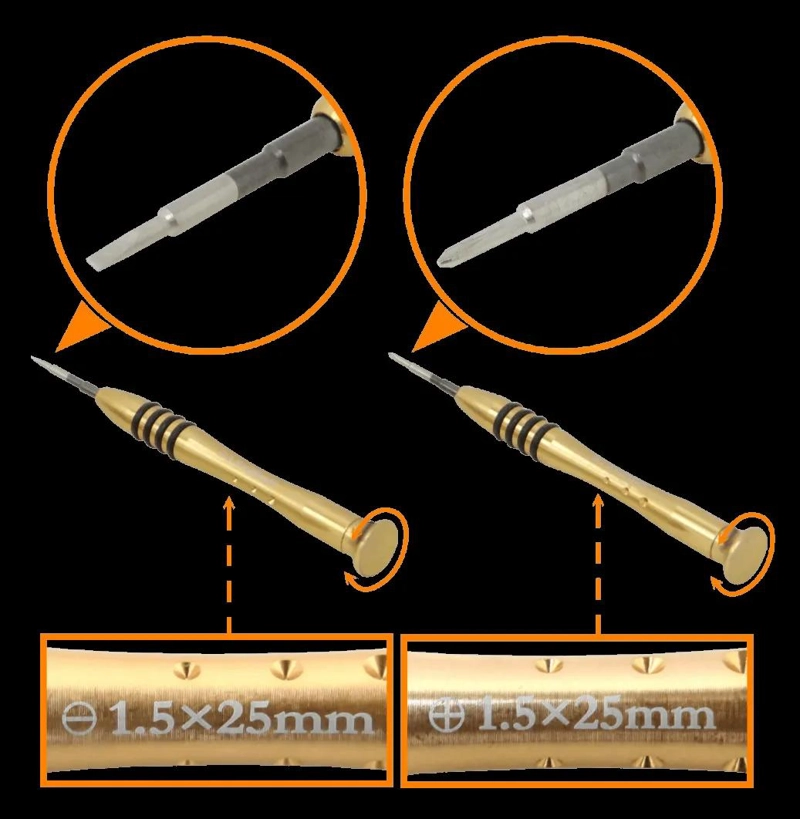SET DE 5 ATORNILLADORES DE PRECISION PARA ELECTRONICA - 1